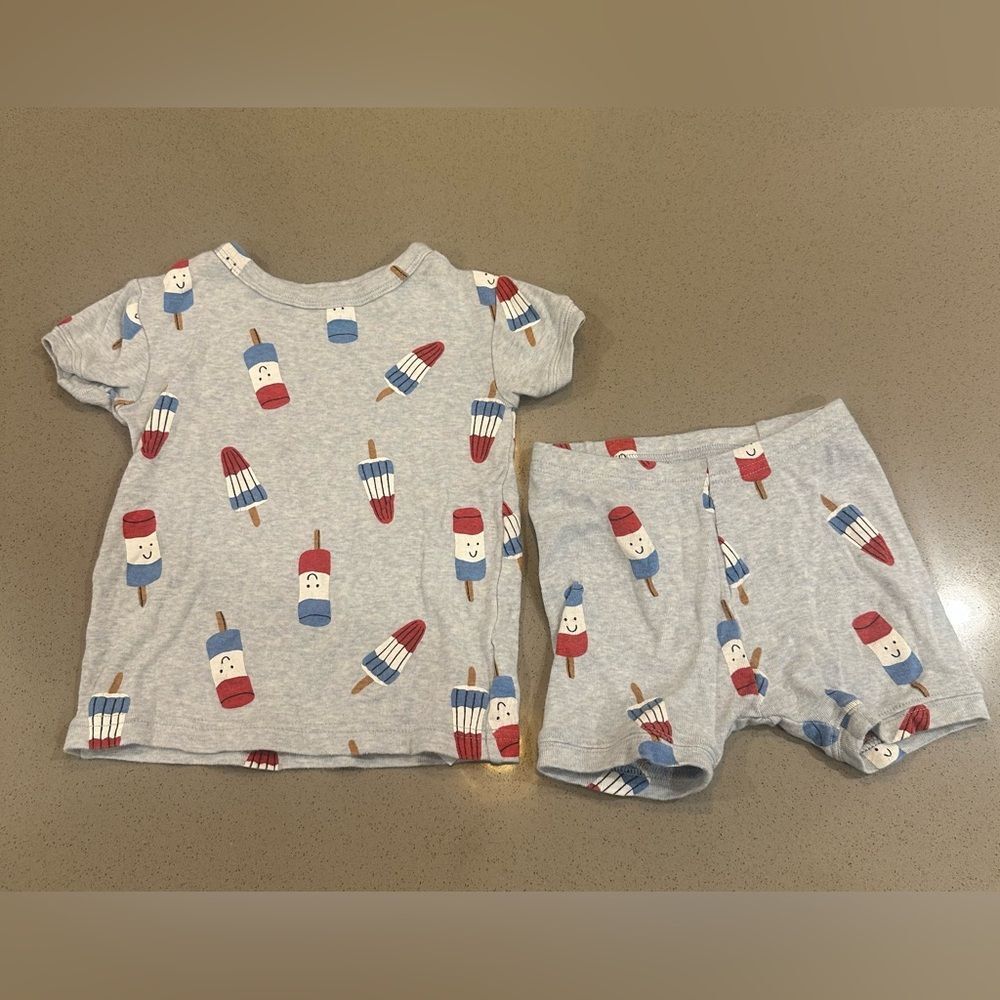 Gap babyGap 100% Cotton PJ Set Popsicle Print Size 2T